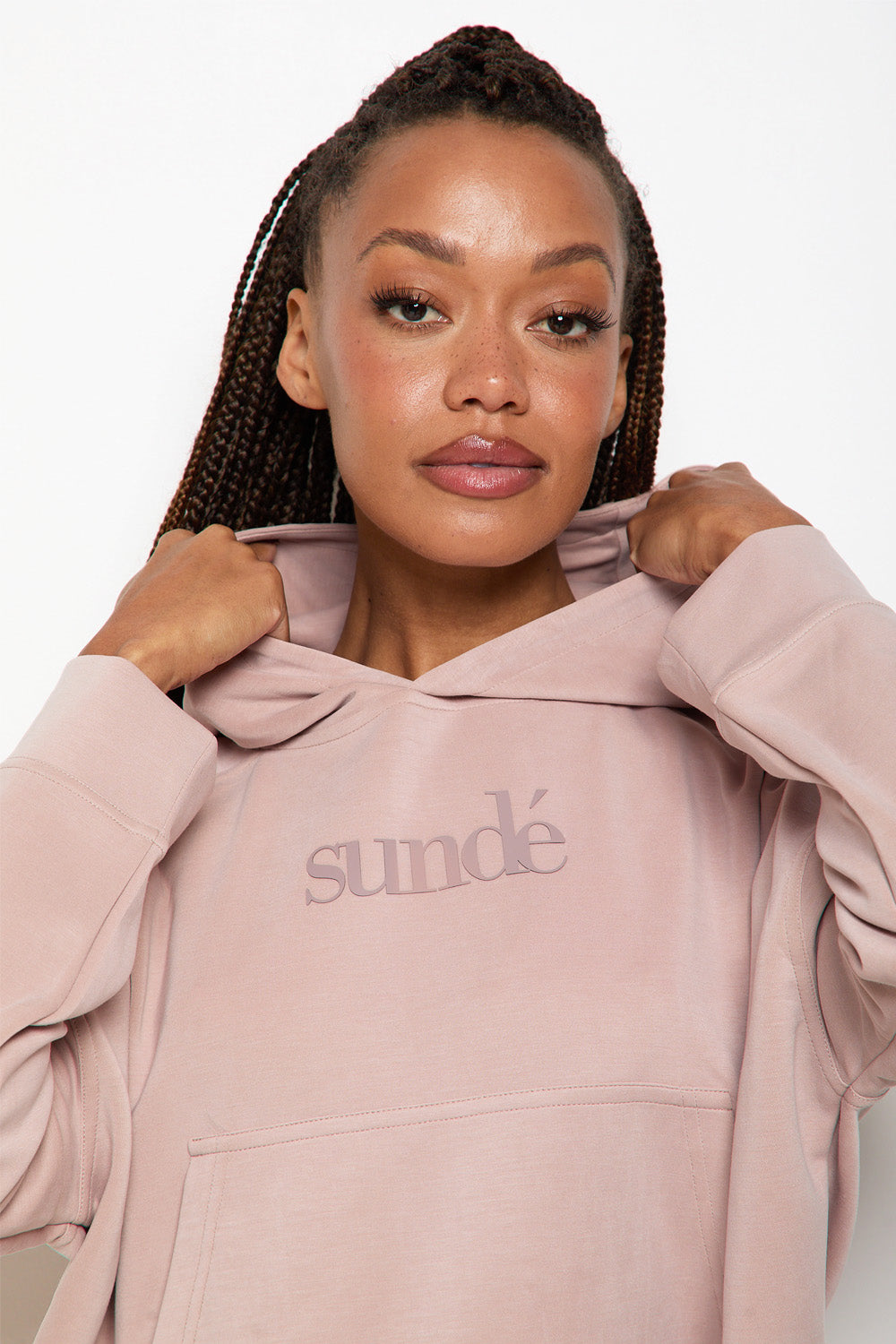 Soft Touch Boxy Lounge Hoodie – Blush (Limited Edition)
