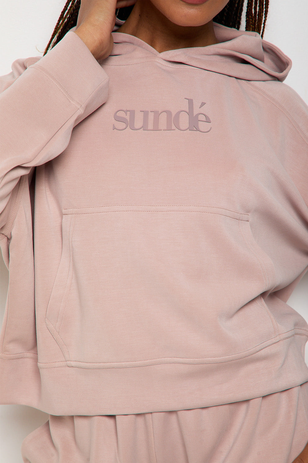 Soft Touch Boxy Lounge Hoodie – Blush (Limited Edition)