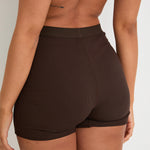 Cotton Lyocell Ribbed Girl Boxer  - Chocolate - Sunde - sundé