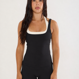 Sculpt Built-in Bra Tank - Black