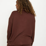 Cosy Brushed Thermal Pyjama Shirt - Walnut - sundé