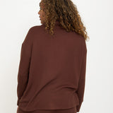 Cosy Brushed Thermal Pyjama Shirt - Walnut - sundé