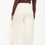 Cosy Brushed Thermal Pyjama Trousers - Cream - sundé