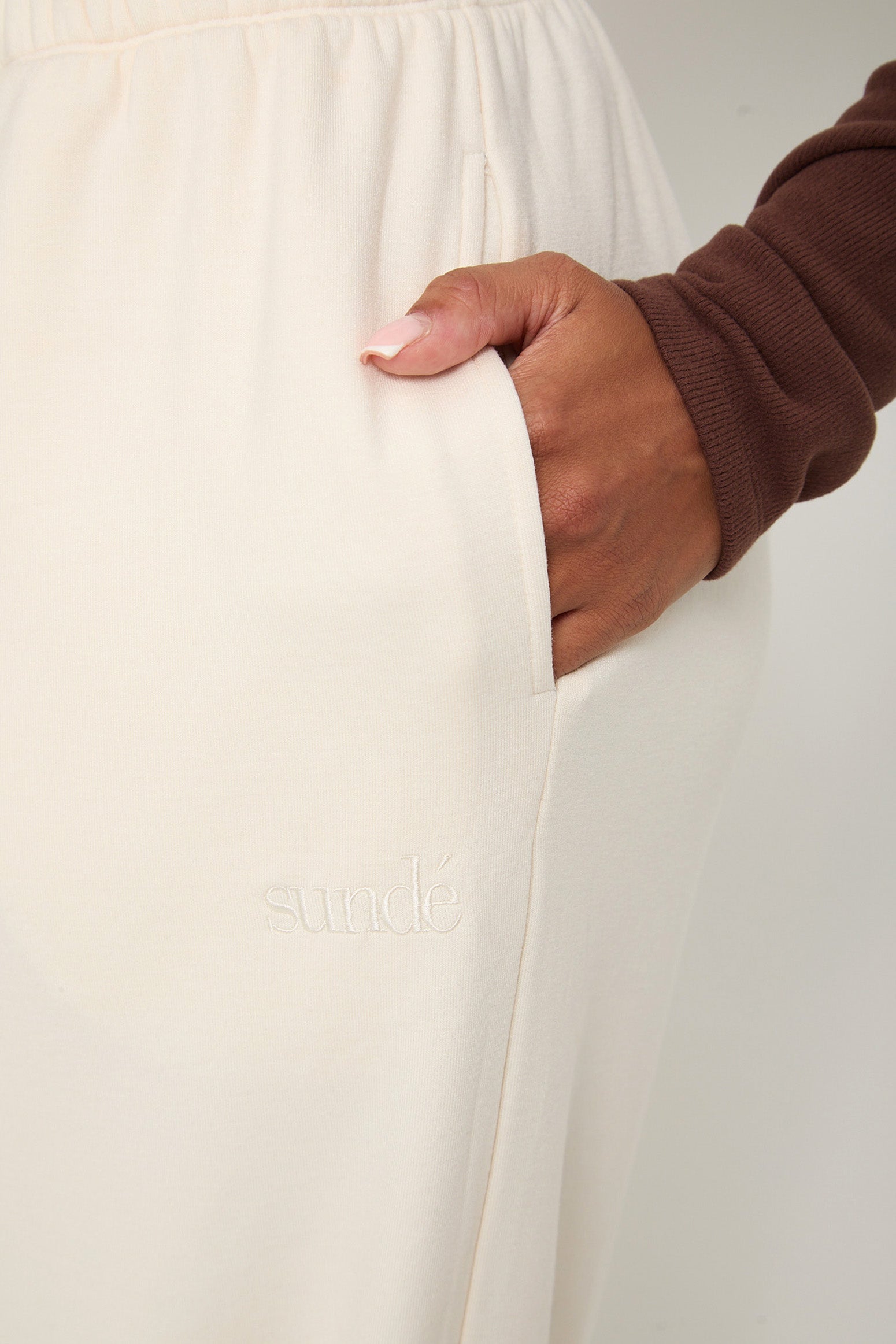 Cosy Brushed Thermal Pyjama Trousers - Cream - sundé