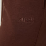 Cosy Brushed Thermal Pyjama Trousers - Walnut - sundé