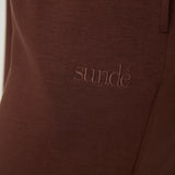 Cosy Brushed Thermal Pyjama Trousers - Walnut - sundé