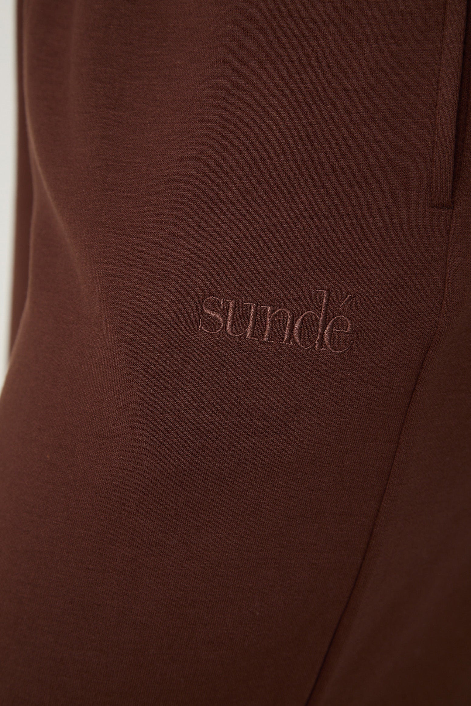 Cosy Brushed Thermal Pyjama Trousers - Walnut - sundé