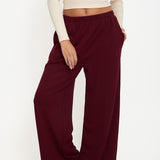 Cosy Brushed Thermal Pyjama Trousers - Cherry - sundé