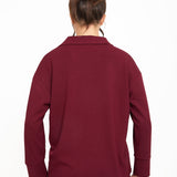 Cosy Brushed Thermal Pyjama Shirt - Cherry - sundé