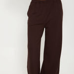 Cosy Brushed Thermal Pyjama Trousers - Espresso - sundé