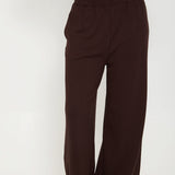 Cosy Brushed Thermal Pyjama Trousers - Espresso - sundé