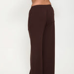 Cosy Brushed Thermal Pyjama Trousers - Espresso - sundé