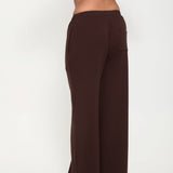 Cosy Brushed Thermal Pyjama Trousers - Espresso - sundé