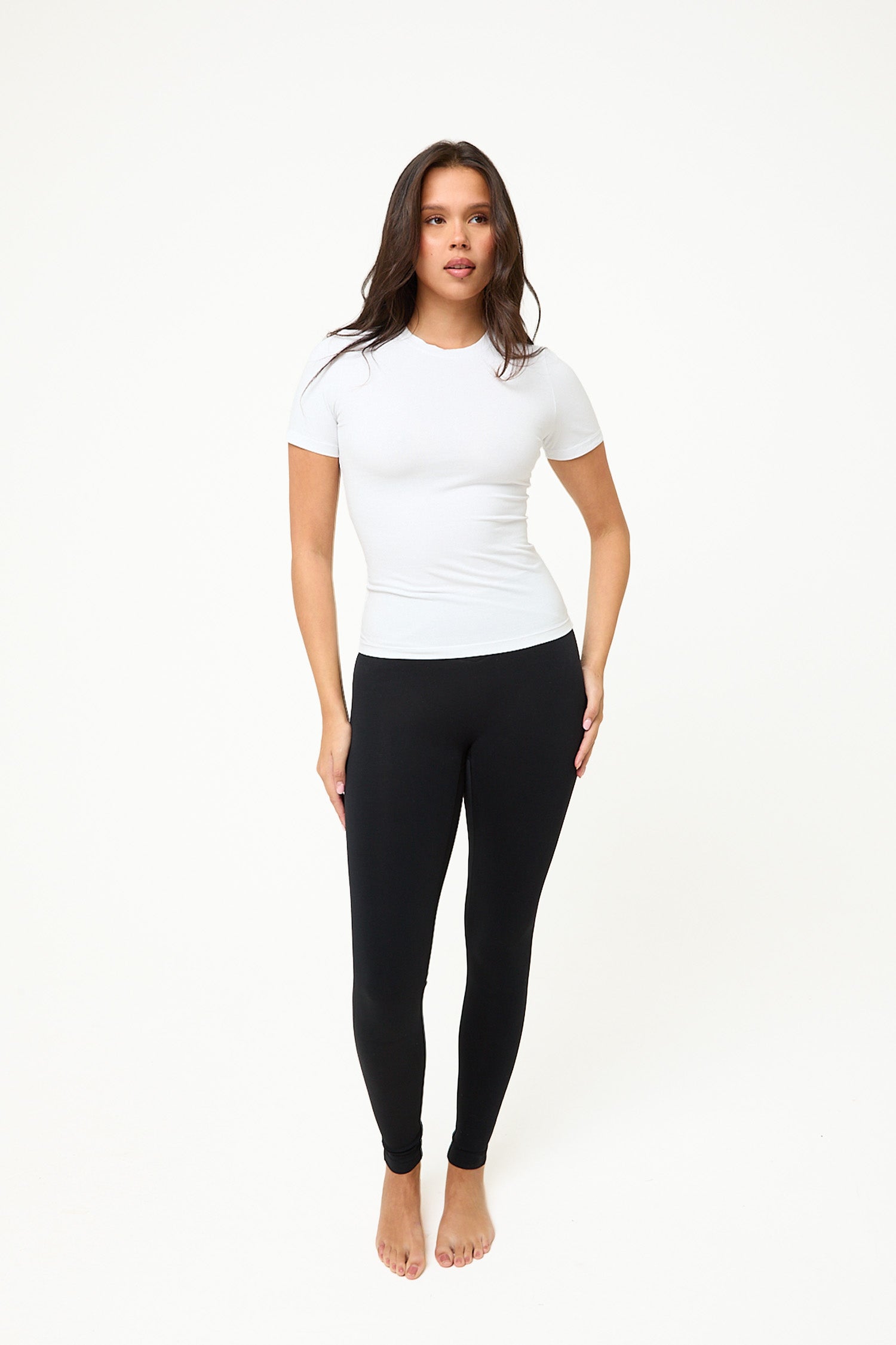 Cotton Baby Tee Basic – Everyday Fitted Tee | White