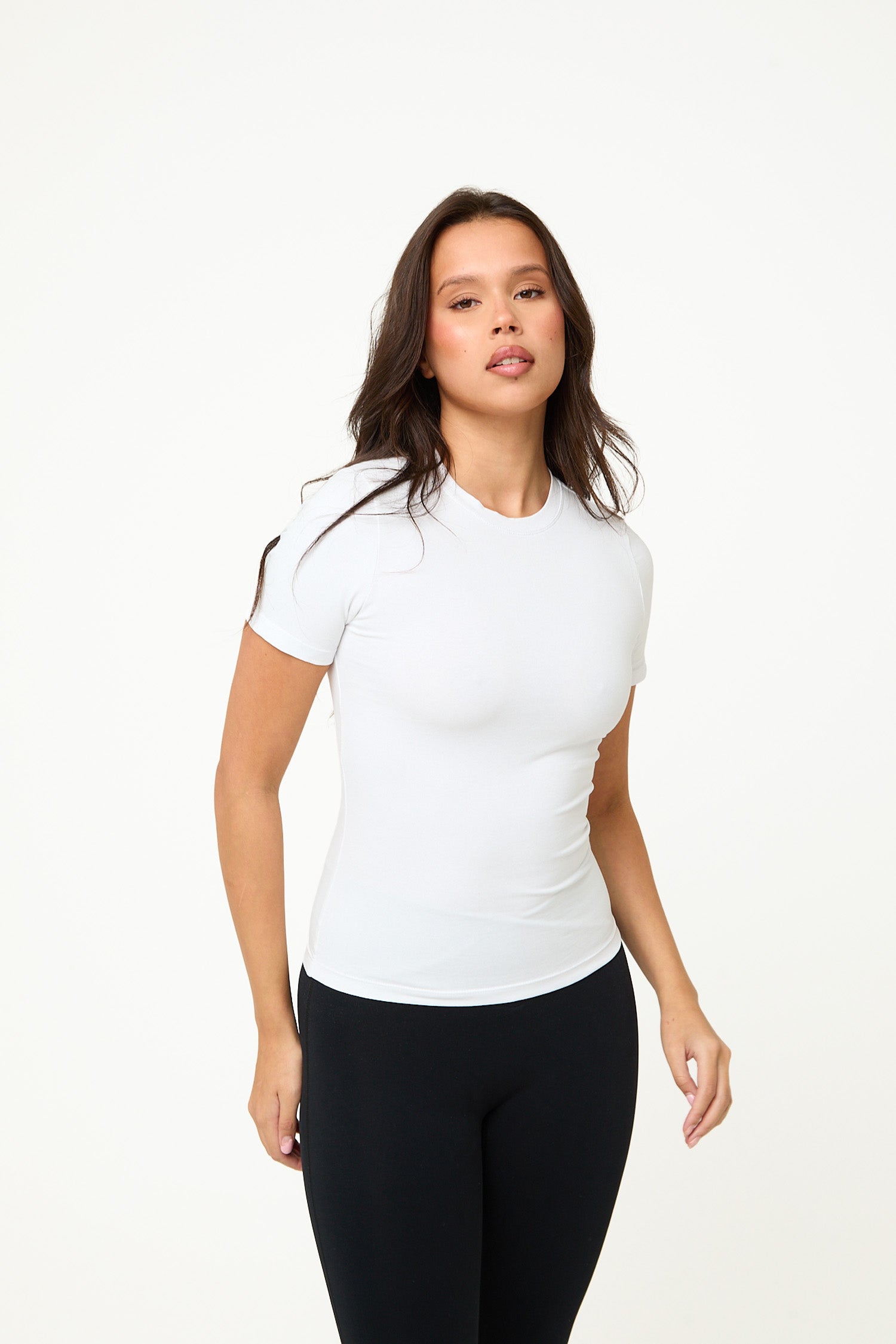 Cotton Baby Tee Basic – Everyday Fitted Tee | White