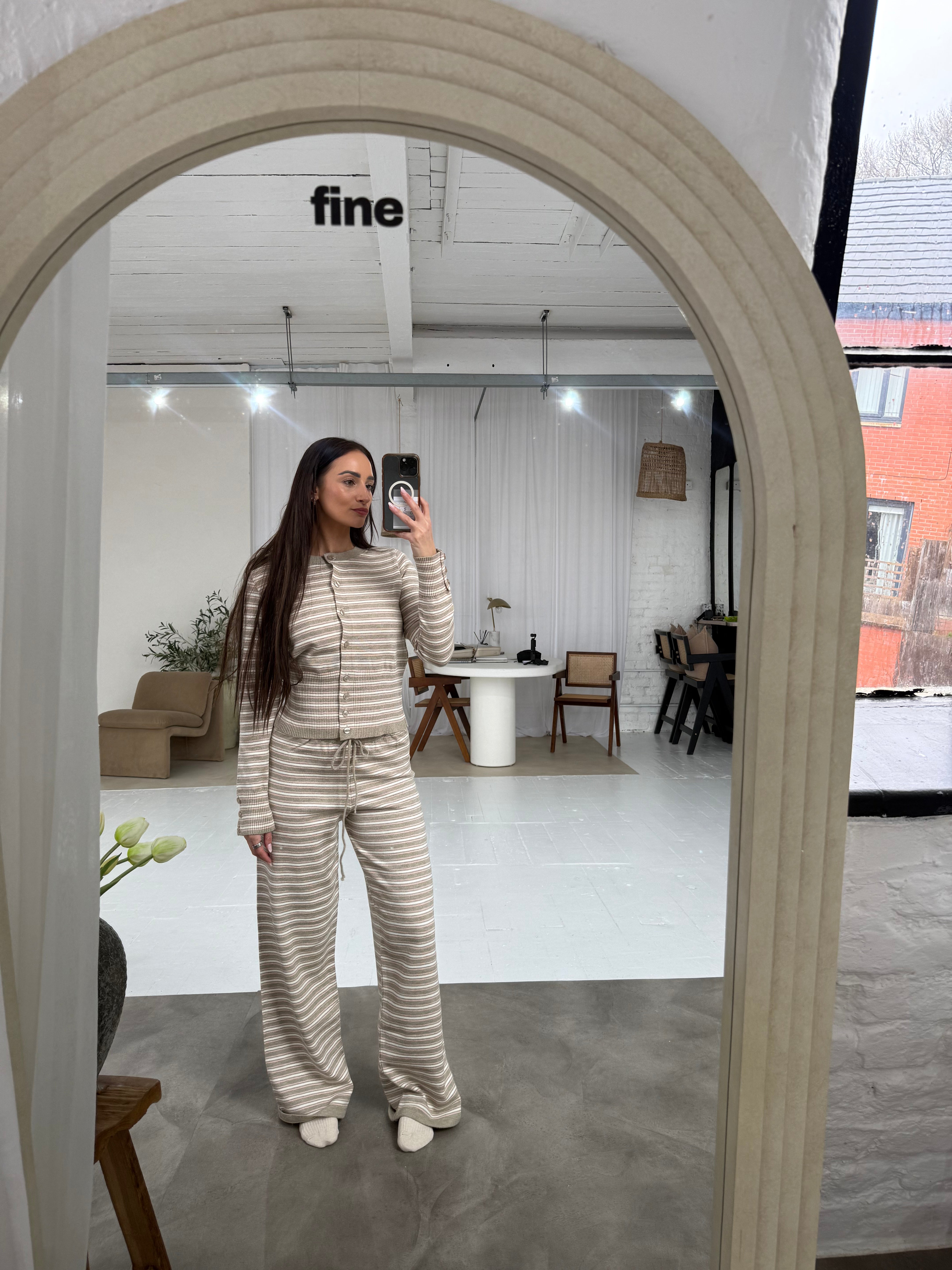 Pre- Order Thea Knitted Lounge Cardi- Mocha Pink