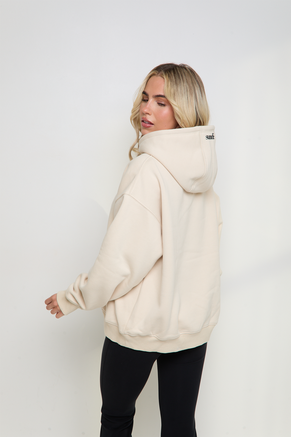 SoftBlend Oversized Hoodie - Cream - Sunde