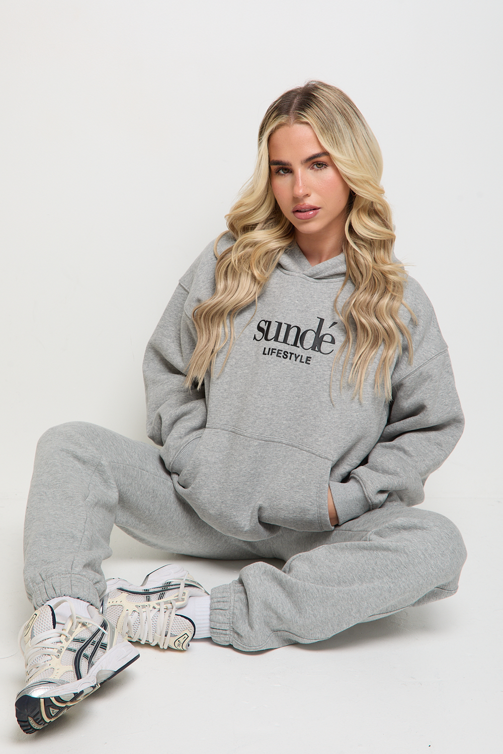 SoftBlend Oversized Hoodie - Grey Marl - Sunde