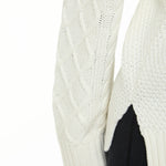 Cream Knitted Cable Jumper - Sunde - sundé