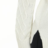Cream Knitted Cable Jumper - Sunde - sundé