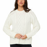 Cream Knitted Cable Jumper - Sunde - sundé