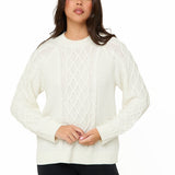 Cream Knitted Cable Jumper - Sunde - sundé