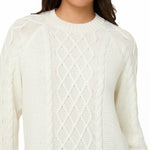 Cream Knitted Cable Jumper - Sunde - sundé