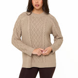 Mink Knitted Cable Jumper - Sunde - sundé