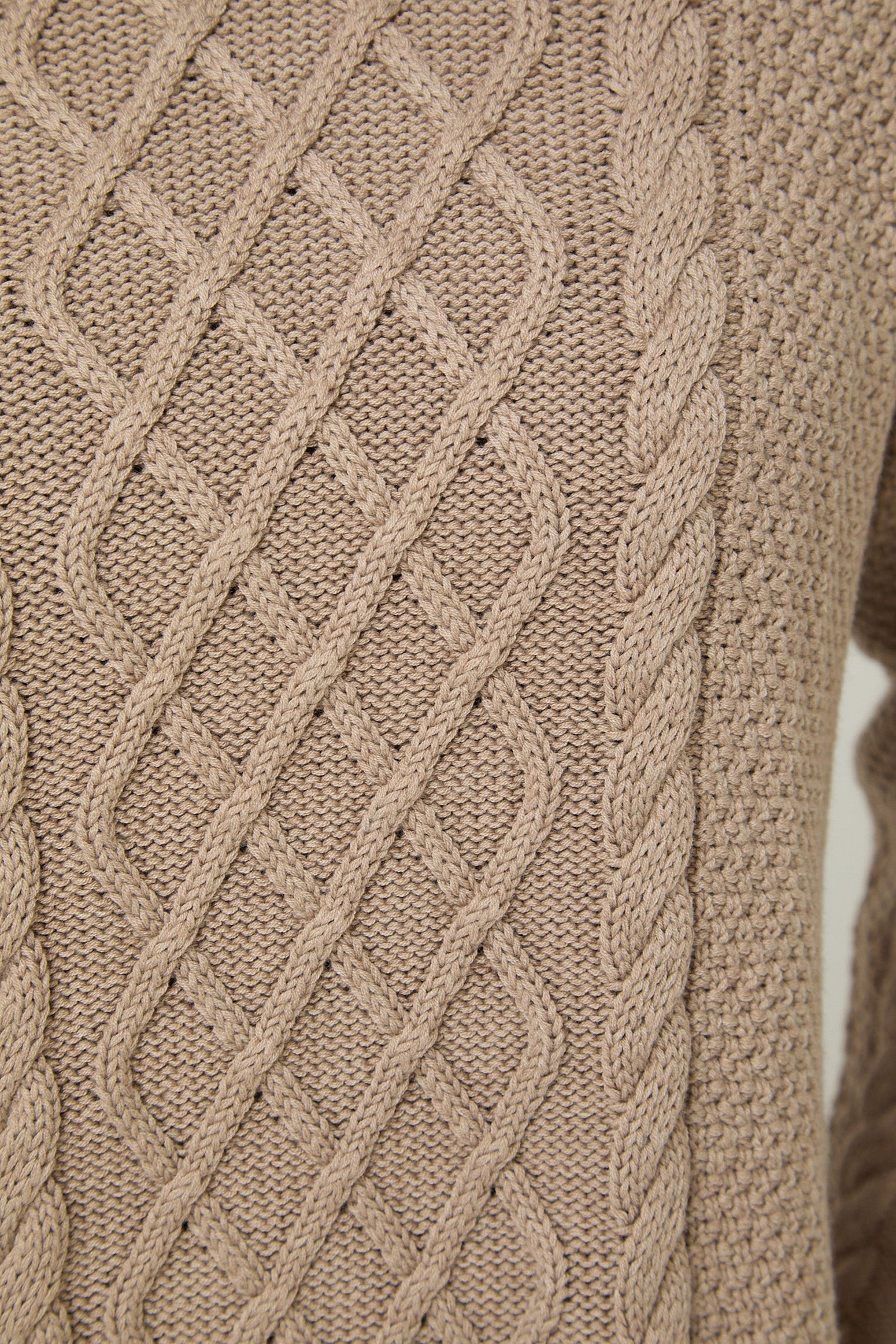 Mink Knitted Cable Jumper - Sunde - sundé