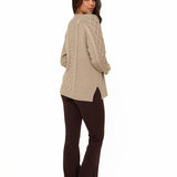 Mink Knitted Cable Jumper - Sunde - sundé