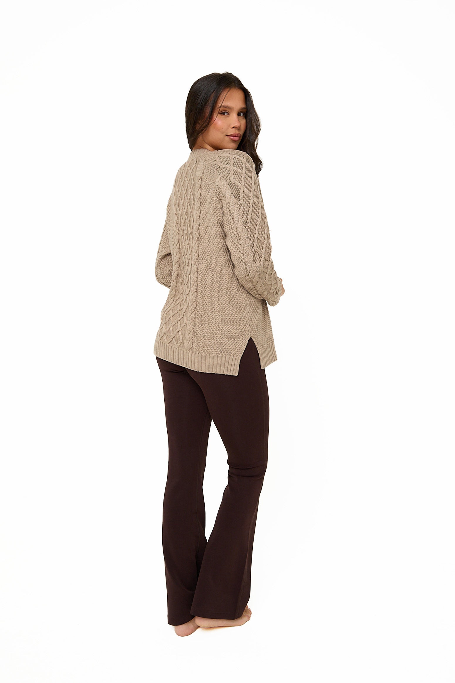 Mink Knitted Cable Jumper - Sunde - sundé