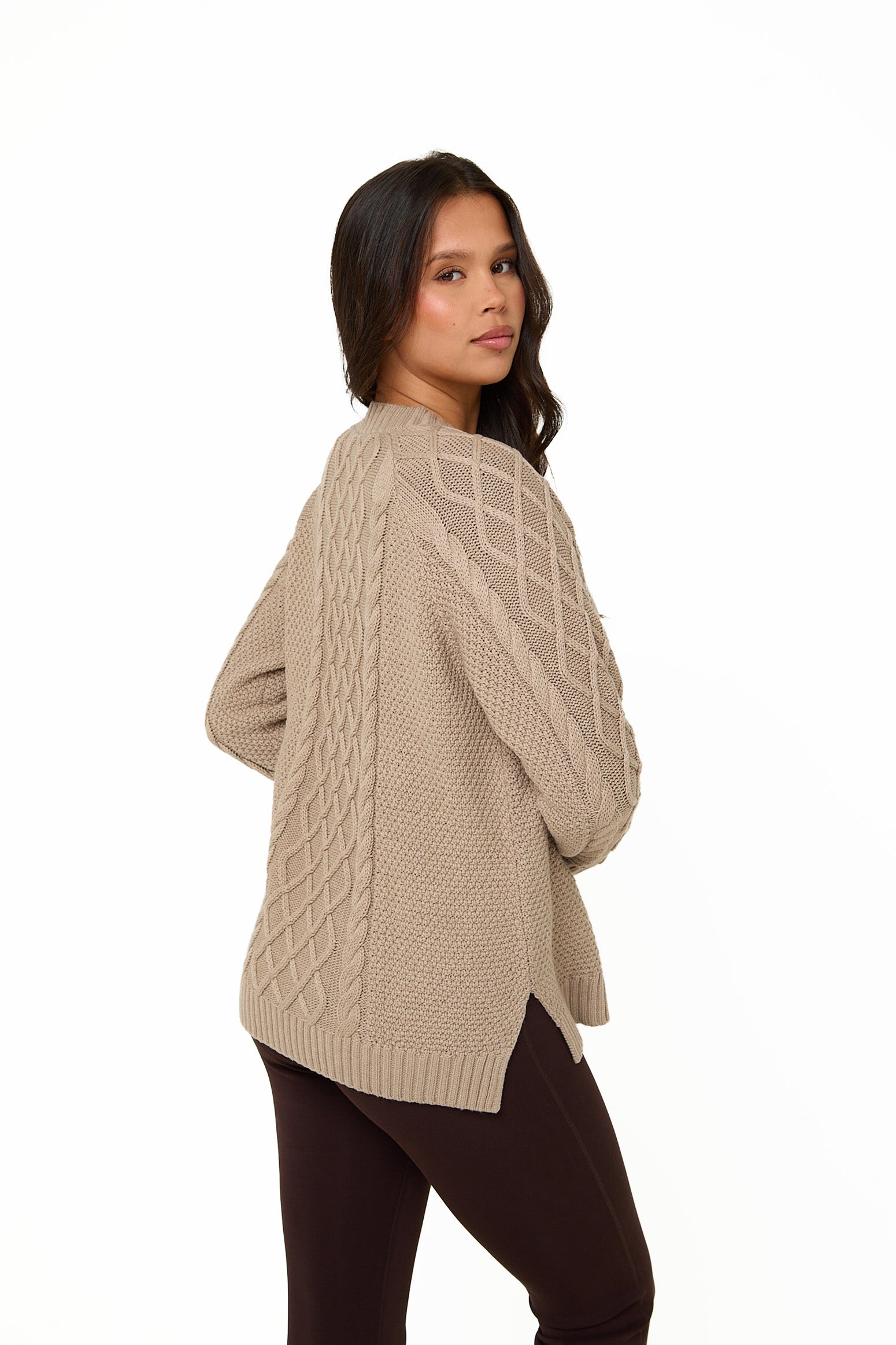 Mink Knitted Cable Jumper - Sunde - sundé