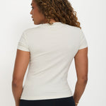 Lyocell Basic T-Shirt - Coconut Cream - Sunde - sundé