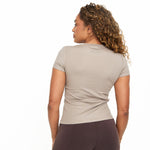 Lyocell Basic T-Shirt - Mink- Sunde - sundé