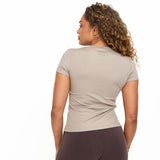 Lyocell Basic T-Shirt - Mink- Sunde - sundé