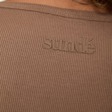 Modal Ribbed Long Sleeve Basic - Cinnamon - sundé