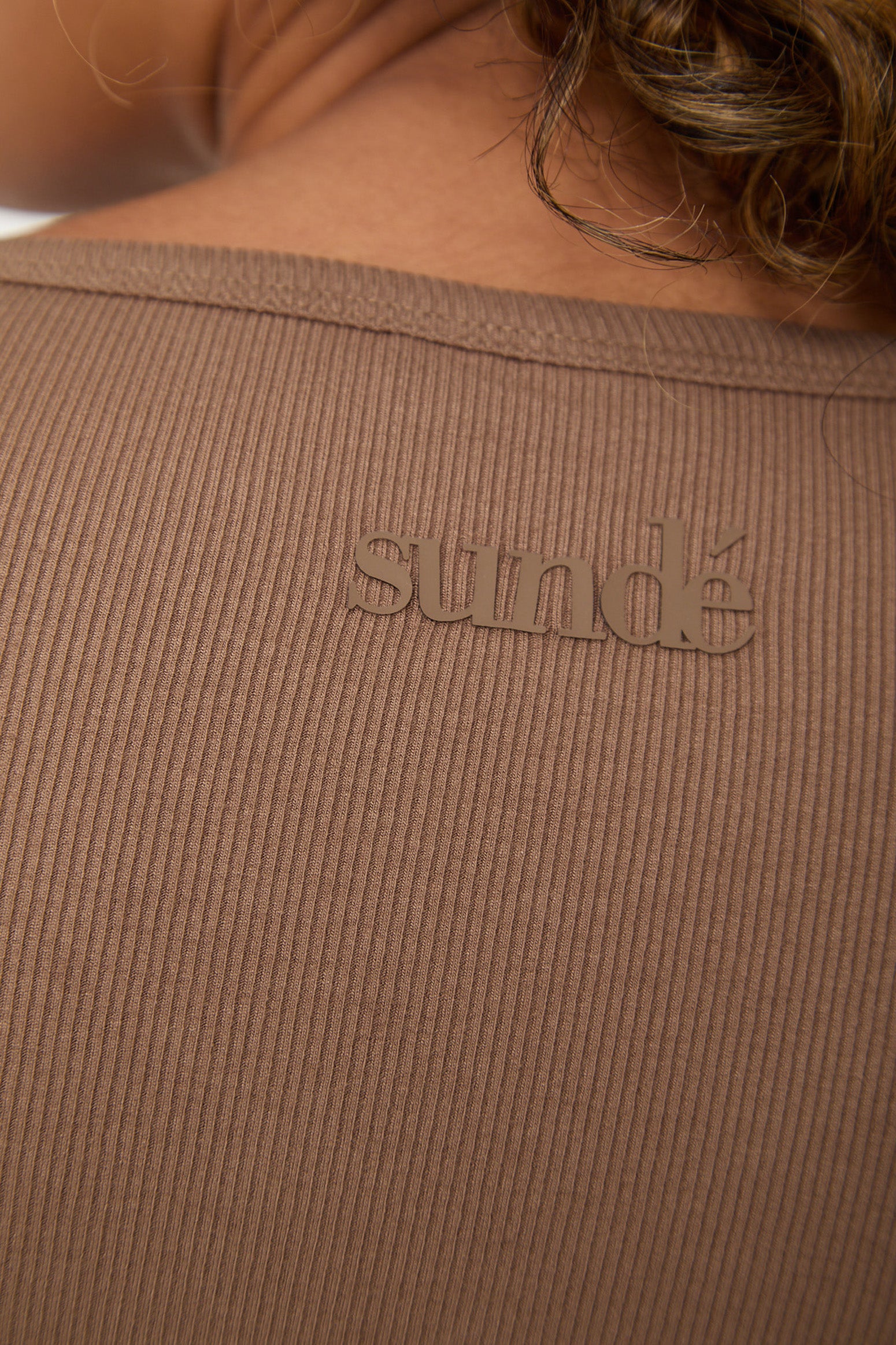 Modal Ribbed Long Sleeve Basic - Cinnamon - sundé