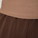 Modal Ribbed Long Sleeve Basic - Cinnamon - sundé