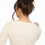 Modal Ribbed Long Sleeve Basic - Almond - sundé