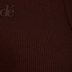 Modal Ribbed Racer Vest - Chocolate - Sunde - sundé