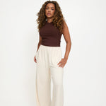 Modal Ribbed Racer Vest - Chocolate - Sunde - sundé