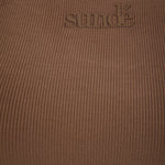 Modal Ribbed Racer Vest - Cinnamon - Sunde - sundé