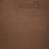 Modal Ribbed Racer Vest - Cinnamon - Sunde - sundé