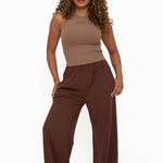 Modal Ribbed Racer Vest - Cinnamon - Sunde - sundé