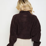 Oversized ¼ Zip Teddybear Fleece - Espresso - sundé
