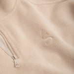 Oversized ¼ Zip Teddybear Fleece - Latte - sundé