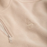 Oversized ¼ Zip Teddybear Fleece - Latte - sundé