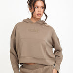Soft Touch Boxy Lounge Hoodie - Mocha - Sunde - sundé