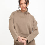 Soft Touch Boxy Lounge Hoodie - Mocha - Sunde - sundé