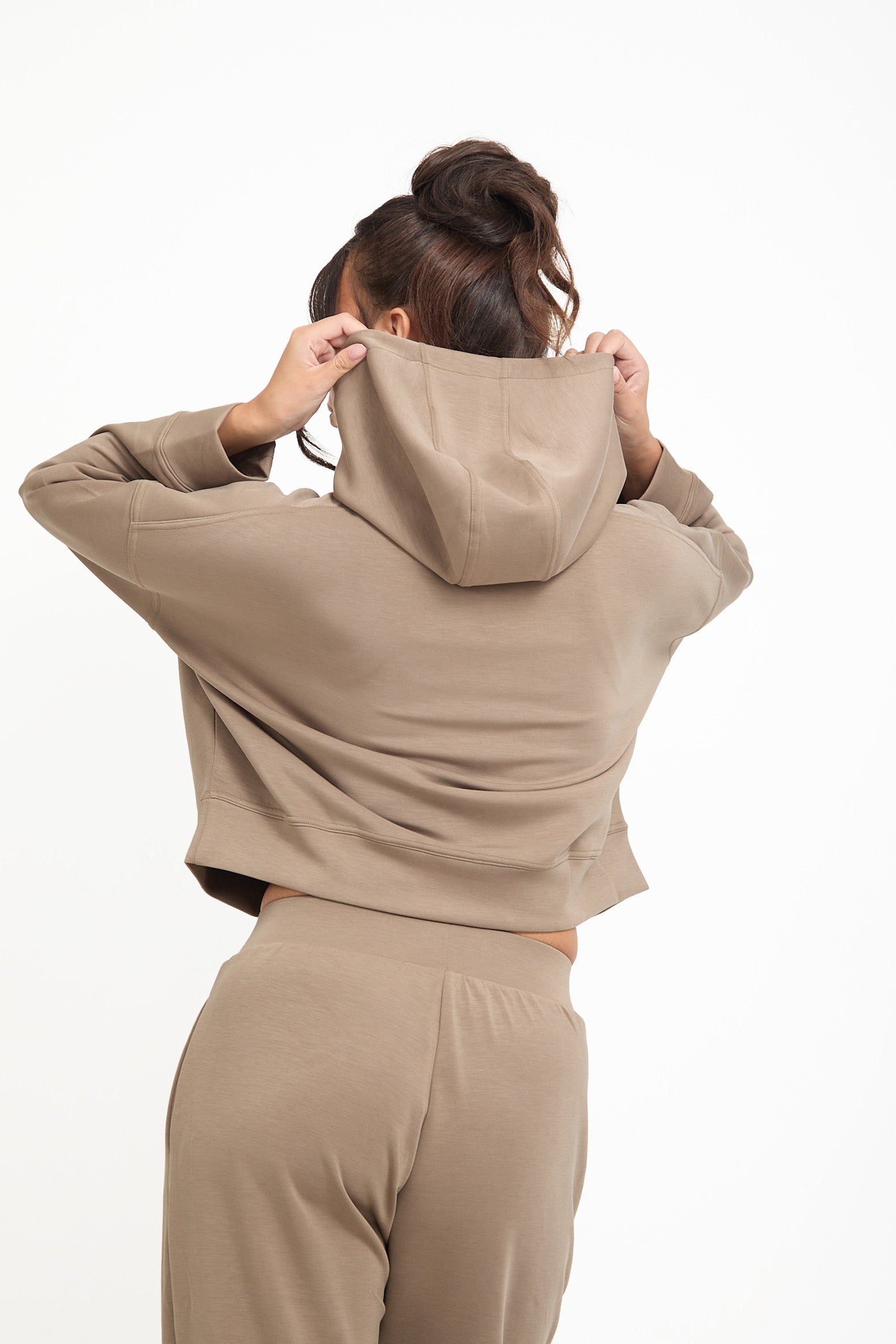 Soft Touch Boxy Lounge Hoodie - Mocha - Sunde